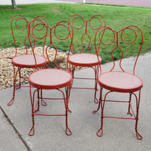Nicollet MN Online Auction Ice Cream Parlor 1940s Vintage Chair Bistro